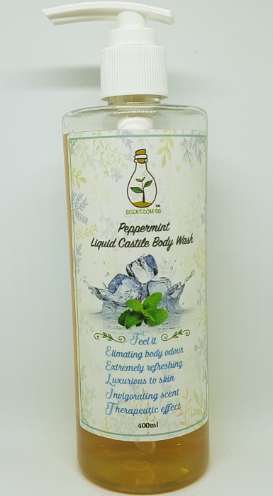 Peppermint Liquid Castle Body Wash